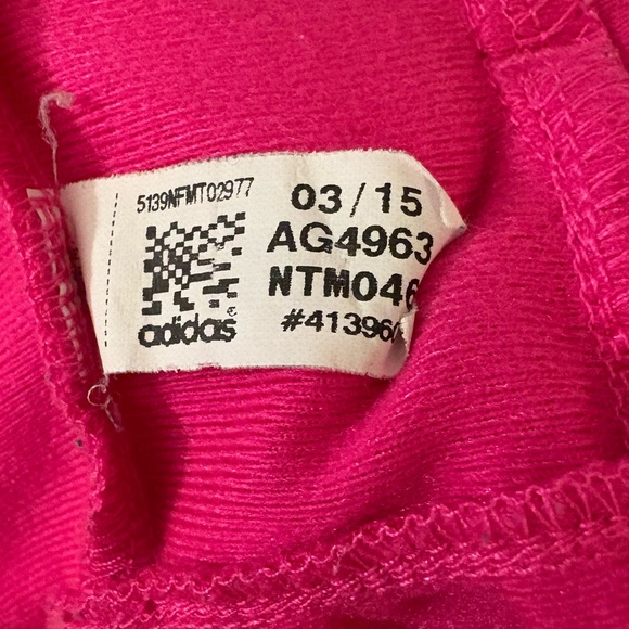 ADIDAS Toddler Girl 2T Hot Pink Peplum Ruffle Star Track Jacket Full Zip - Picture 7 of 7